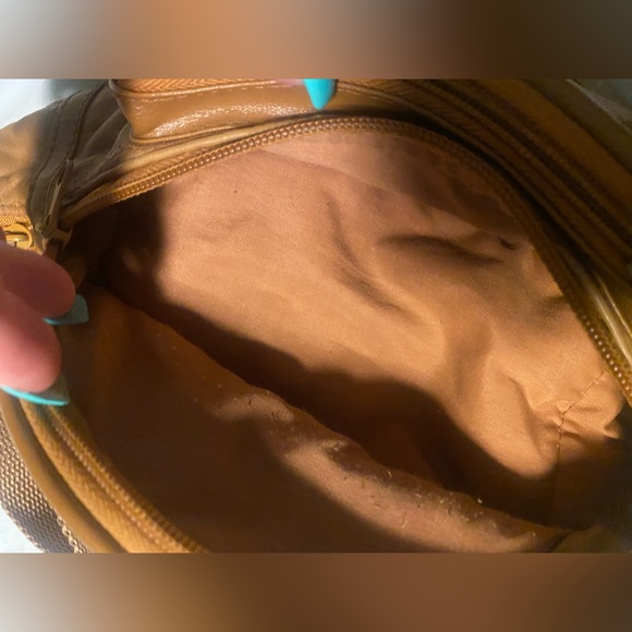 Women’s Vintage Brown Patchwork Leather Fanny Pack Bag - Picture 5 of 7